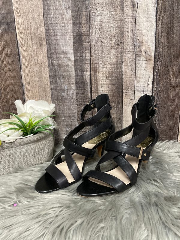 Black Sandals Heels Stiletto Vince Camuto, Size 7 For Discount