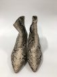 Snakeskin Print Boots Ankle Heels Splendid, Size 8.5 Online now