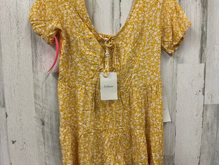 Yellow Dress Casual Short Bohme, Size S Online Sale