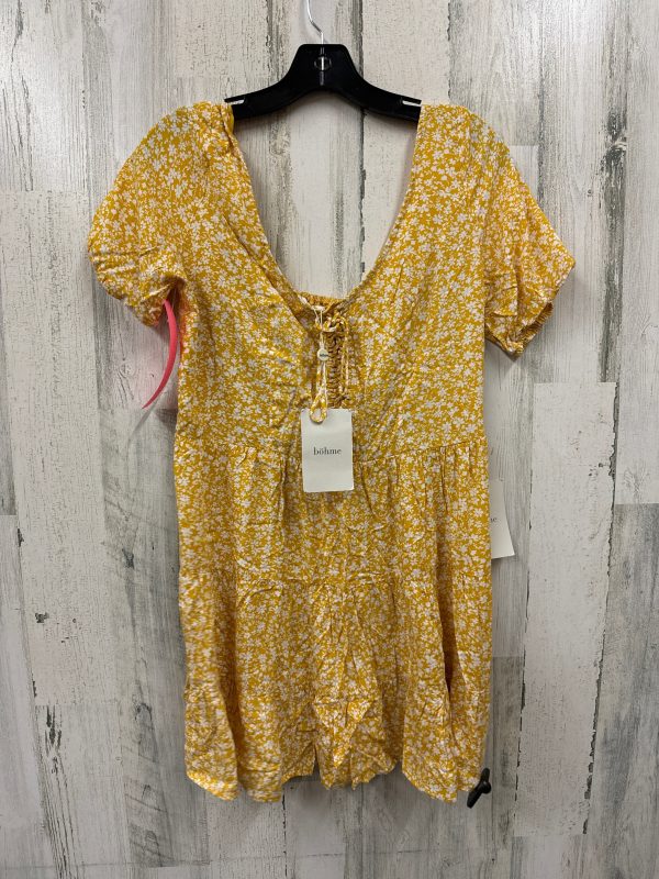 Yellow Dress Casual Short Bohme, Size S Online Sale