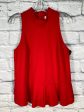 Red Top Sleeveless Anthropologie, Size M For Discount