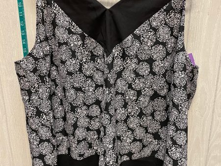 Black & White Top Sleeveless Lane Bryant, Size 2x Supply