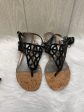 Black & Tan Sandals Heels Wedge Kelly And Katie, Size 7 For Discount