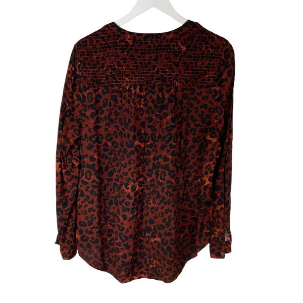 Animal Print Top Long Sleeve Beachlunchlounge, Size L Online Sale