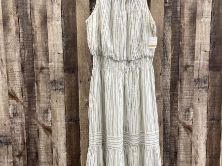 Striped Pattern Dress Casual Midi Just Taylor, Size 12 Online