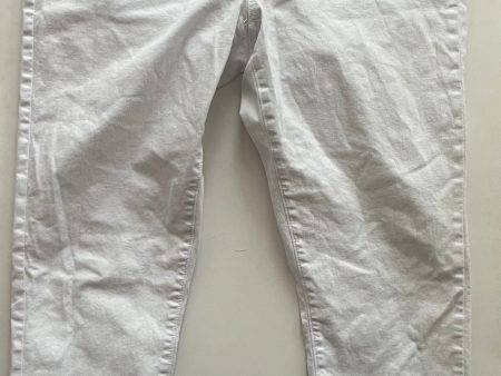 White Pants Ankle Loft, Size 16 Online Hot Sale