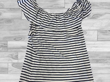 Striped Pattern Top Short Sleeve Maison Jules, Size Xxl Online Hot Sale