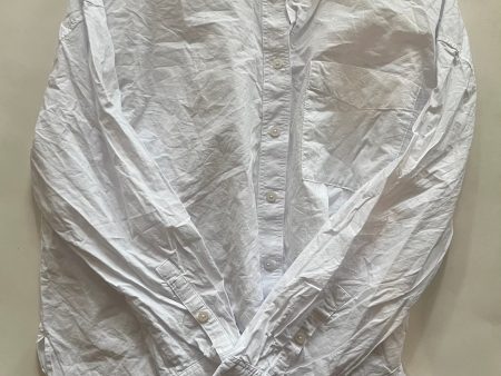 White Blouse Long Sleeve Madewell, Size L Online Hot Sale