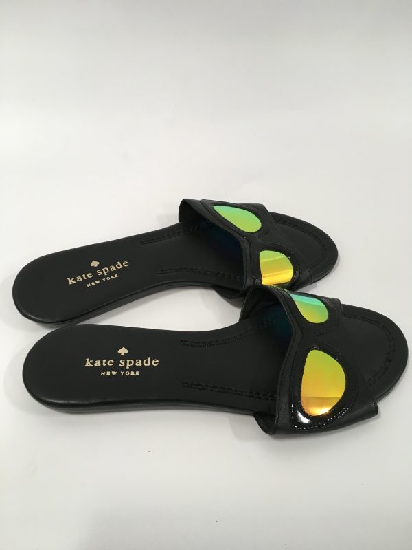 Black Sandals Flats Kate Spade, Size 7 Online Hot Sale