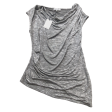 Silver Top Short Sleeve Calvin Klein, Size S on Sale