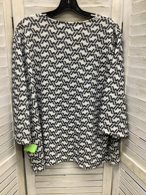 Black & White Top 3 4 Sleeve Worthington, Size Xl Online Sale