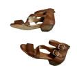 Tan Sandals Heels Block By Miz Mooz, Size: 5.5 For Cheap