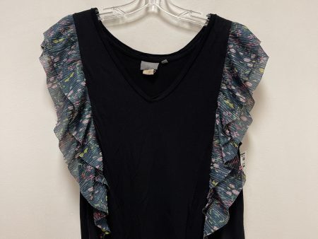 Black Top Short Sleeve Anthropologie, Size M Discount