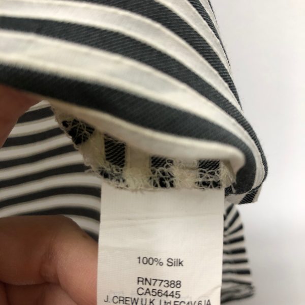 Striped Pattern Blouse Short Sleeve Madewell, Size S For Cheap