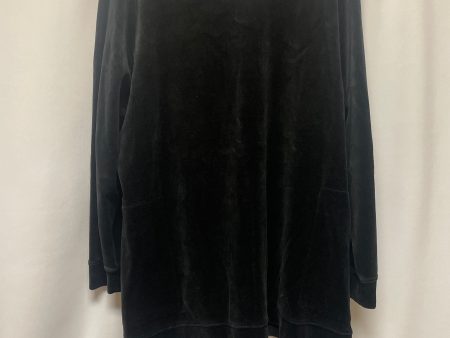 Black Top Long Sleeve Denim And Company, Size 1x Online Hot Sale