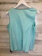 Aqua Top Sleeveless Coldwater Creek, Size L Online Hot Sale