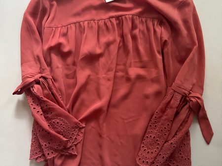 Rust Blouse Long Sleeve Loft, Size M Fashion