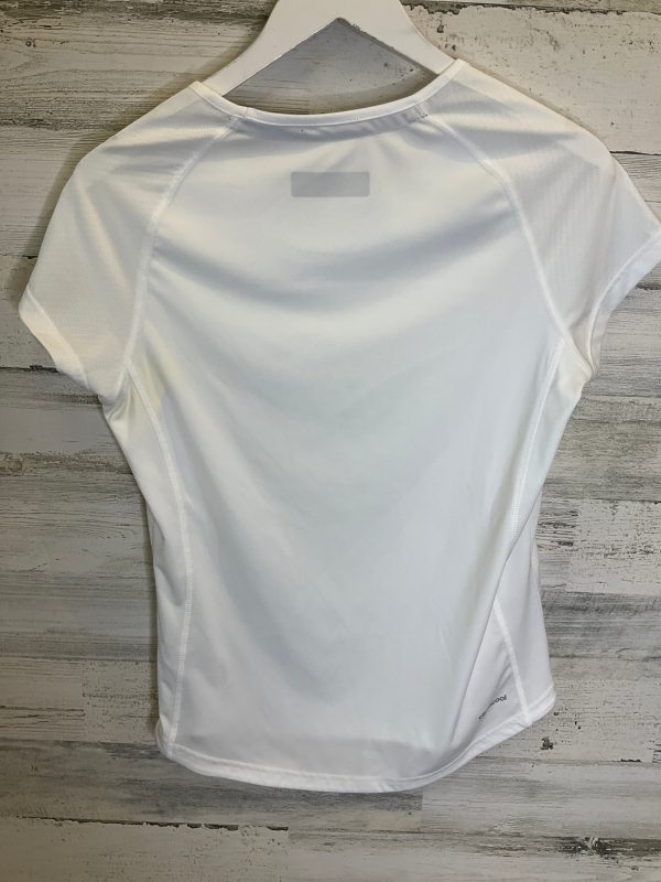 White Athletic Top Short Sleeve Adidas, Size M Supply