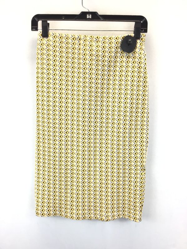 Black & Yellow Skirt Midi Zara, Size M Online Sale