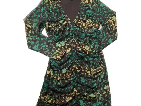 Black & Green Dress Party Midi A New Day, Size M Hot on Sale