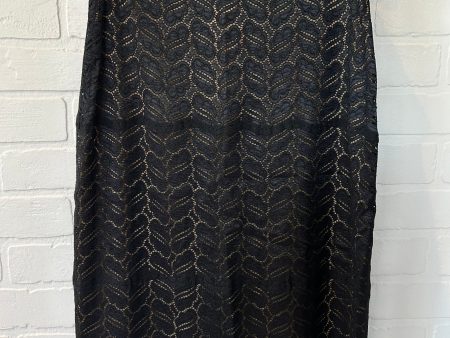 Black Tan Skirt Midi Clothes Mentor, Size 12 For Cheap