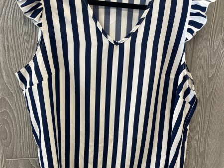 Striped Pattern Top Short Sleeve Shein, Size 2x Sale