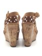 Tan Sandals Heels Wedge Franco Sarto, Size 6 Fashion