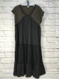 Black & Brown Dress Casual Maxi Pol, Size L Hot on Sale