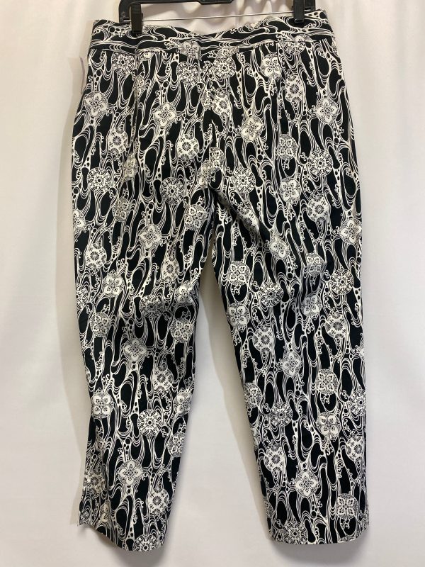 Black & White Pants Dress Kim Rogers, Size 14 Cheap