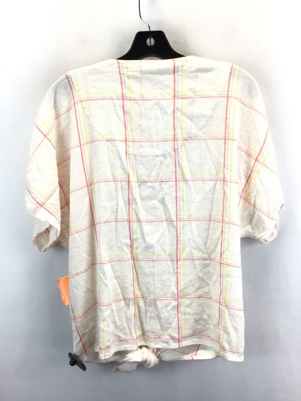 Striped Pattern Top Short Sleeve Style And Company, Size Xl Online Sale