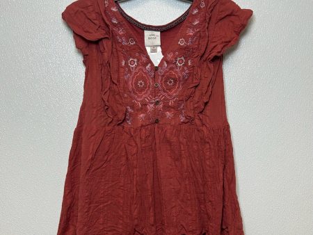 Rust Top Short Sleeve Knox Rose, Size M For Cheap