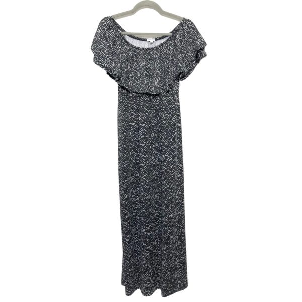 Black & White Dress Casual Maxi Mary Square, Size S For Discount