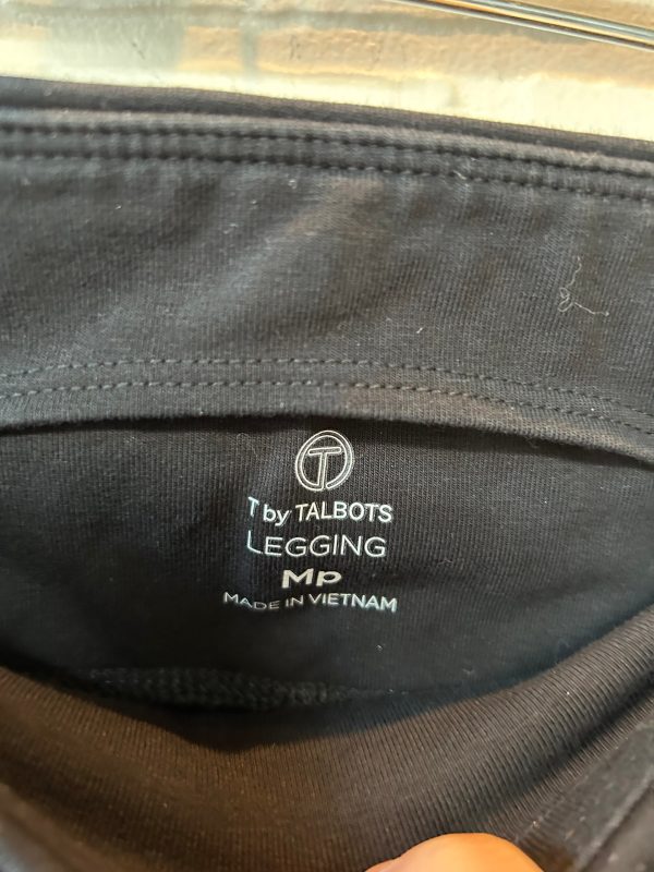 Black Athletic Leggings Talbots, Size 8petite Sale