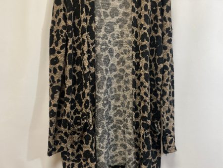 Animal Print Sweater Cardigan Clothes Mentor, Size S For Cheap