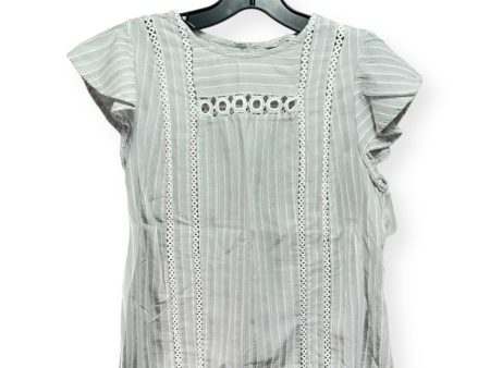 Striped Pattern Top Short Sleeve Lucky Brand, Size S Online Sale