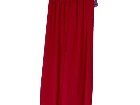 Red Pants Wide Leg Clothes Mentor, Size M Online Sale