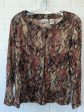 Snakeskin Print Top Long Sleeve Chicos, Size M Supply