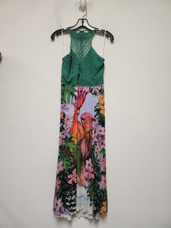 Tropical Print Dress Casual Maxi Desigual, Size Xl For Cheap