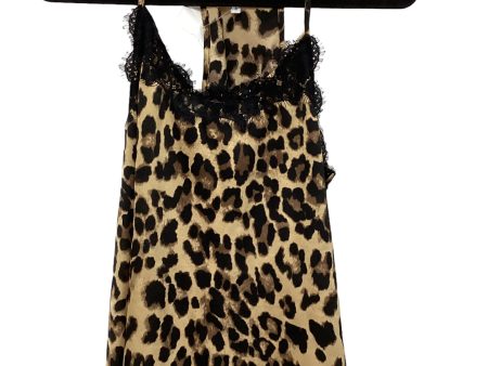 Animal Print Top Sleeveless Pink Lily, Size S Cheap