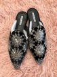 Silver Sandals Flats Charles David, Size 8 Online Sale