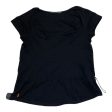 Black Athletic Top Short Sleeve Lucy, Size L For Discount