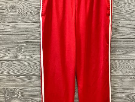 Red Athletic Pants Athletic Works, Size M Online now