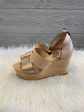 Tan Shoes Heels Wedge Coach, Size 8.5 Online now