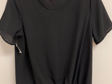 Black Top Short Sleeve Pleione, Size Xs on Sale