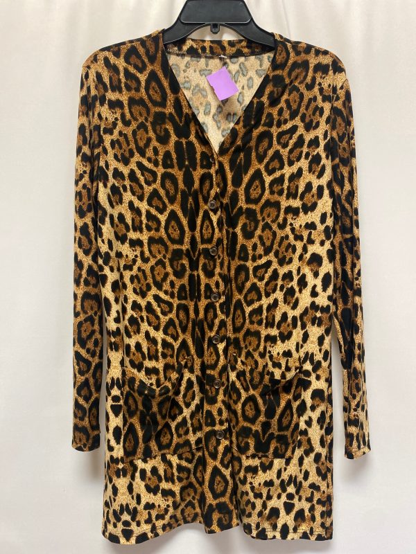 Animal Print Cardigan Clothes Mentor, Size Xl Fashion