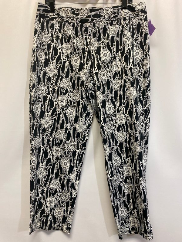 Black & White Pants Dress Kim Rogers, Size 14 Cheap