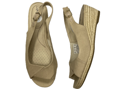 Beige Sandals Heels Wedge By Life Stride, Size: 9 Supply