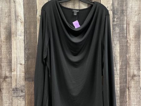 Black Top Long Sleeve Halogen, Size 3x Online