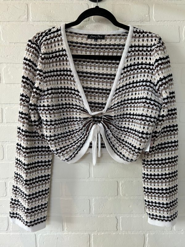 Black & White Sweater Cardigan Emery Park, Size L Online Hot Sale