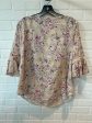 Tan Top Short Sleeve Ann Taylor, Size S Hot on Sale